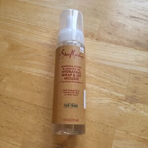 Shea Moisture Manuka Honey And Mafura Oil Hydrating Wrap And Set Mousse 7.5 OZ